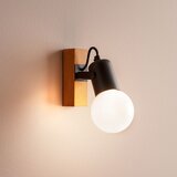  Redo 01-2415 - Zidna svetiljka TAFFI 1xE27/42W/230V crna/bukva | Eponuda.com