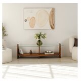 Hanah home surf - chesnut, transparent chesnuttransparent tv stand | ePonuda.com