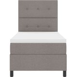  Postelja s škatlasto vzmetjo s pokrivalom taupe 80x200 cm tkanina, (22082745) | Shoptok.si