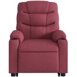  Naslonjač na podizanje od tkanine crvena boja vina | shoptok.hr