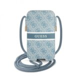Guess Torbica za pametni telefon 6,1'' z vrvico 4G Stripe model, Modra, (21736893) Cene