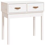  Konzolni stol bijeli 76 5 x 40 x 75 cm od masivne borovine | shoptok.hr