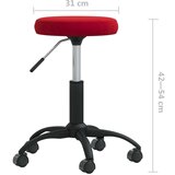  Uredska okretna stolica vinocrveni baršun | shoptok.hr