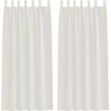 vidaXL Zavjese sa zavjesama 2 pcs Krem 140 x 225 cm Poliester | shoptok.hr
