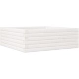  Vrtno cvetlično korito belo 70x70x23 cm trdna borovina | Shoptok.si