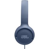 JBL Tune 520C USB-C plave boje kabelske slušalice na ušima | shoptok.hr