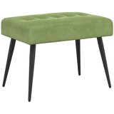  Klupa s gumbastim tkanjem Svijetlo zelena 60 x 40 x 45 cm | Eponuda.com