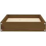  Krevet za pse crna 51,5x44x9 cm od masivne borovine Slike
