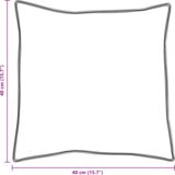 vidaXL Jastuk 2 pcs Bijela 40 x 40 cm 130gsm 100% pamuk | shoptok.hr