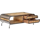  Klubska mizica 100x50x35 cm trden mangov les, (20715686) | Shoptok.si