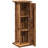 vidaXL Stalak za izložbu s pohranom boja staro drvo 31x30x90 cm drveni | shoptok.hr