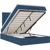  Otomanski krevet madracem i LED plava 120x190 cm tkanina | Eponuda.com