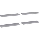 Maison Chic 4 kosi Stenske Police - Viseče police sive 90x23,5x3,8 cm MDF, (21758772) Cene