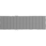  Jastuk za ležaljku sivi 200 x 70 x 3 cm od tkanine Oxford | Eponuda.com