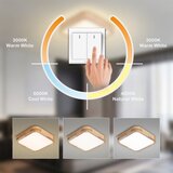 Brilagi LED stropna svetiljka WOODLINE SQUARE LED/32W/230V 3000/4000/6000K hrast 30x30 | Eponuda.com