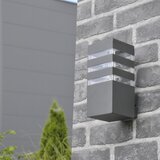  LED RGBW prigušiva spoljna zidna svetiljka TEKSAS 1xE27/12W/230V IP44 antracit | Eponuda.com