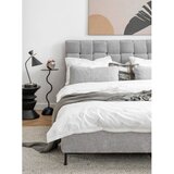 Miuform Svetlo siva oblazinjena zakonska postelja z letvenim dnom 140x200 cm Eve – | Shoptok.si