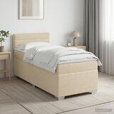  Boxspring krevet s madracem Krem 100 x 200 cm Tkanina | shoptok.hr