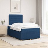  Boxspring krevet s madracem Plava 120 x 200 cm Tkanina Cijene