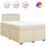 Maison Chic Box spring postelja - Vzmetna postelja z vzmetnico krem 120x200 cm blago SL16504, (21883039) | Shoptok.si