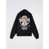 Sinsay Dukserica s kapuljačom s printom Brooklyn Nets NBA | shoptok.hr