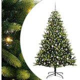  Umjetno savitljivo božićno drvce s 300 LED dioda Zelena 240 cm | Eponuda.com
