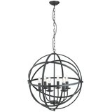 Searchlight 2476-6BK - Luster na lancu ORBIT 6xE14/60W/230V crna | Eponuda.com