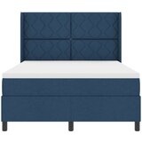  LED Box Spring Krevet s uzglavljem Plava 140 x 200 cm tkanina | shoptok.hr