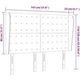  Uzglavlje s ušima tamnozeleno 147x23x118/128 cm baršunasto | shoptok.hr