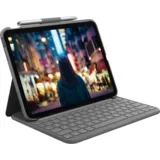 Slim Folio Sivo Bluetooth QWERTY UK Engleski