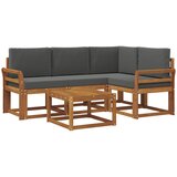  Set vanjskih sofa 5 kom. Prirodna i antracit | shoptok.hr