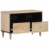 Maison Chic TV omarica - TV stojalo - Televizijska omarica 70x33x46 cm trden mangov les, (21699087) Cene