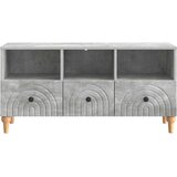 TV ormar Betonsko Siva 102 x 34,5 x 50 cm Konstrukcijsko drvo | shoptok.hr