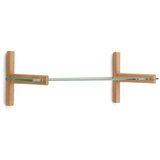 Kave Home Steklen sistem modularnih polic v naravni barvi 90x28x30,5 cm Sitra – | Shoptok.si