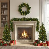  Set mini božićnih drvaca 120 cm 275 LED lampica Topla bijela | shoptok.hr