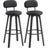 HOMCOM barski stol umetno usnje, kovina 43,5D x 38Š x 99V cm Črn, (5000242644) | Shoptok.si