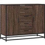  Komoda smeđi hrast 92x35x76 cm izrađeno drvo | shoptok.hr