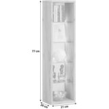 MID.YOU REGAL 21/77/20 cm barve hrasta, barve medu | Shoptok.si