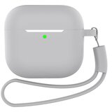 INF Ovitek za AirPods s ključkom in dodatki Grey AirPods 4 Flat, (21734482) | Shoptok.si