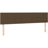 Maison Chic Posteljno vzglavje - Vzglavna omarica 2 kosa temno rjav 80x5x78/88 cm blago, (22077515) Cene