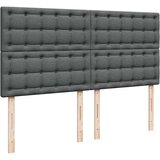 vidaXL Okvir kreveta s oprugama i madrac svjetlosivi 180x200cm tkanina | shoptok.hr