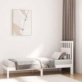  Okvir za krevet od borovine bijeli 75x190 cm 2FT6 jednokrevetni | shoptok.hr