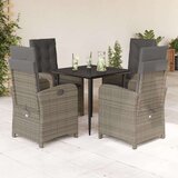  5-dijelni vrtni blagovaonski set sivi od poliratana | shoptok.hr