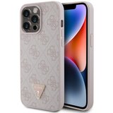 Guess Gues maska za iPhone 15 pro max leather 4G triangle strass pink ( GUHCP15XP4TDPP ) Cene