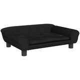  Krevet za pse crni 70 x 48 x 22 cm baršunasti | shoptok.hr