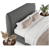 Maison de Rêve Sivi tapecirani bračni krevet s prostorom za odlaganje 200x200 cm Draco – | shoptok.hr