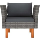 vidaXL Vrtna sofa od poliratana i masivnog drva eukaliptusa | shoptok.hr