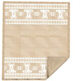 Tiseco Home Studio Bež flanelska deka s božićnim motivom 130x160 cm XMAS – u