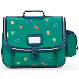 Tann's Šolska torba DAN CARTABLE 38 CM POCHE GOURDE Zelena Cene