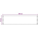  Balcony ekran Pijesak 75 x 300 cm HDPE i Aluminij | shoptok.hr
